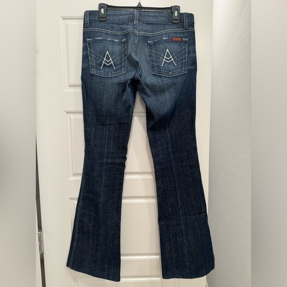 7 For All Mankind Jeans. Bootcut, dark denim, size 29. - Picture 2 of 5
